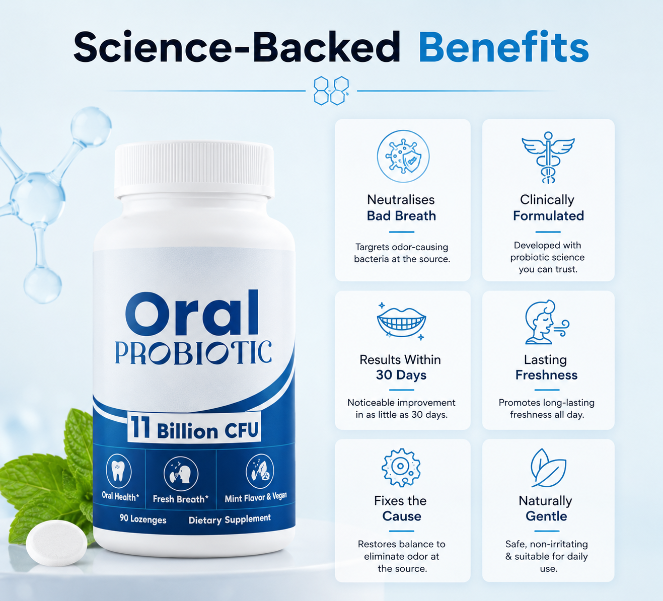 Oral Probiotic - 11 Billion CFU