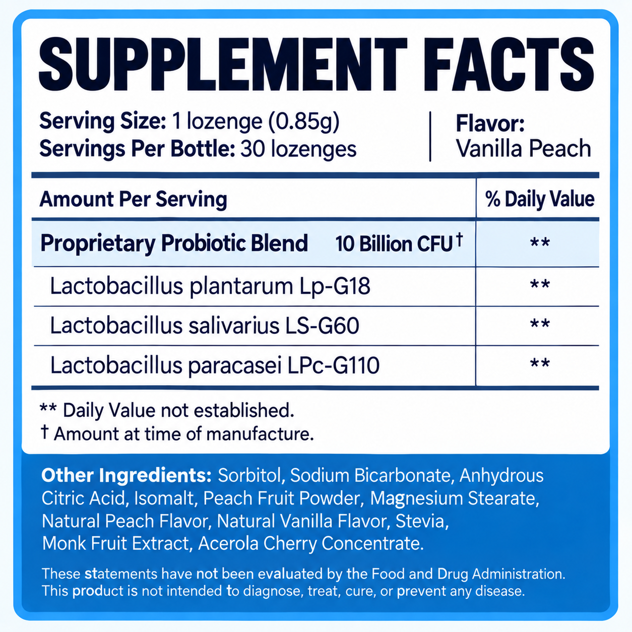 Oral Probiotic - 10 Billion CFU. – Breath Lab
