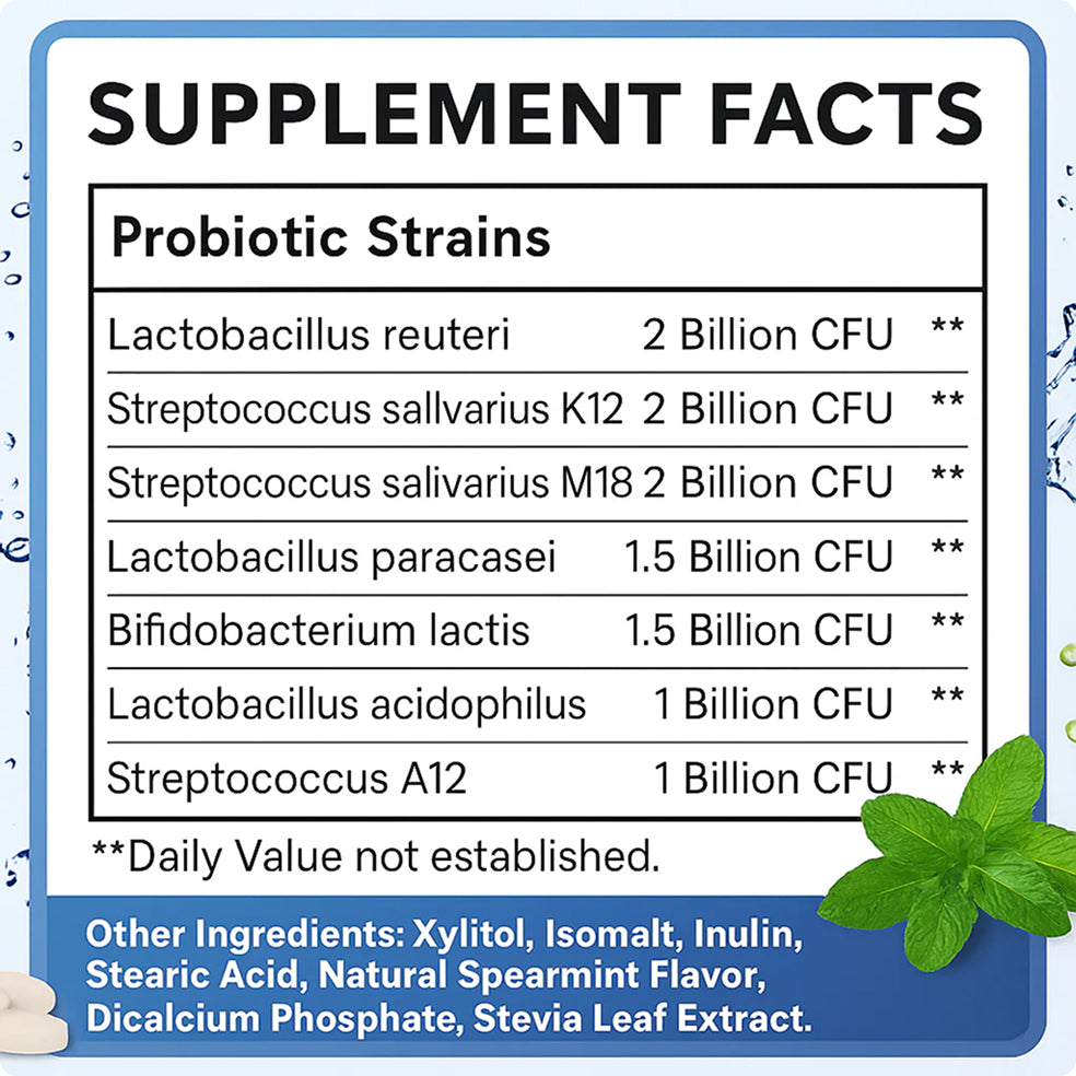Oral Probiotic 11 Billion CFU Breath Lab Oral Probiotic 11 Billion CFU Breath Lab